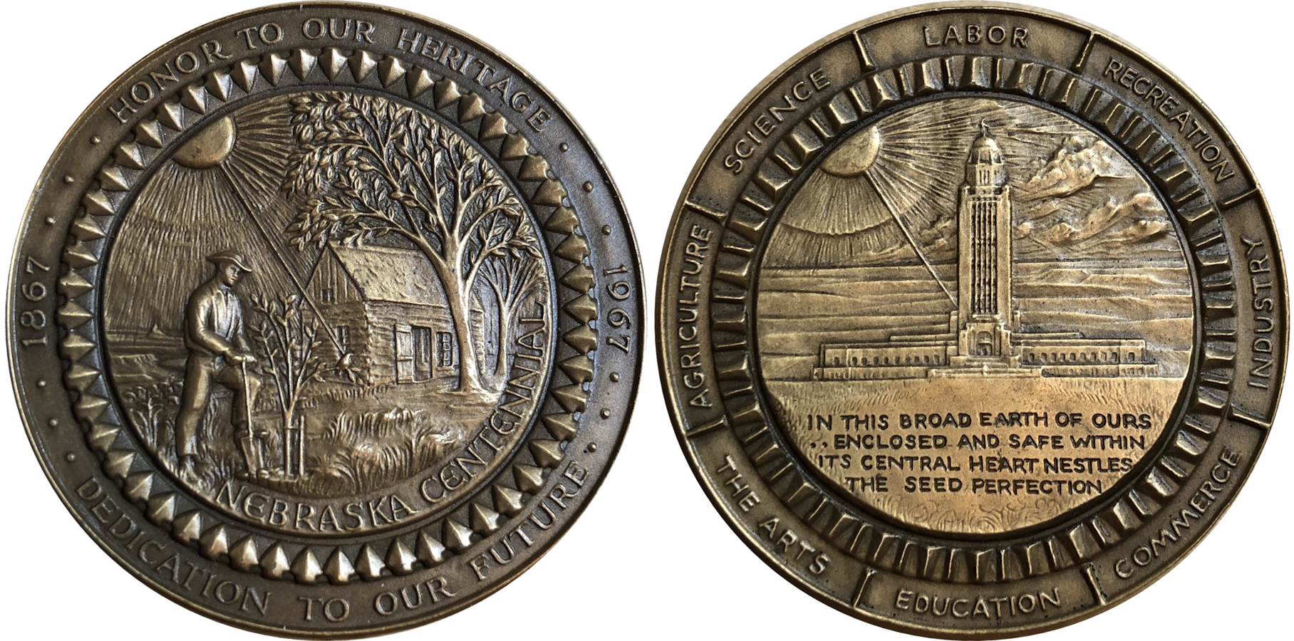 A collection of rare coins from Nebraska