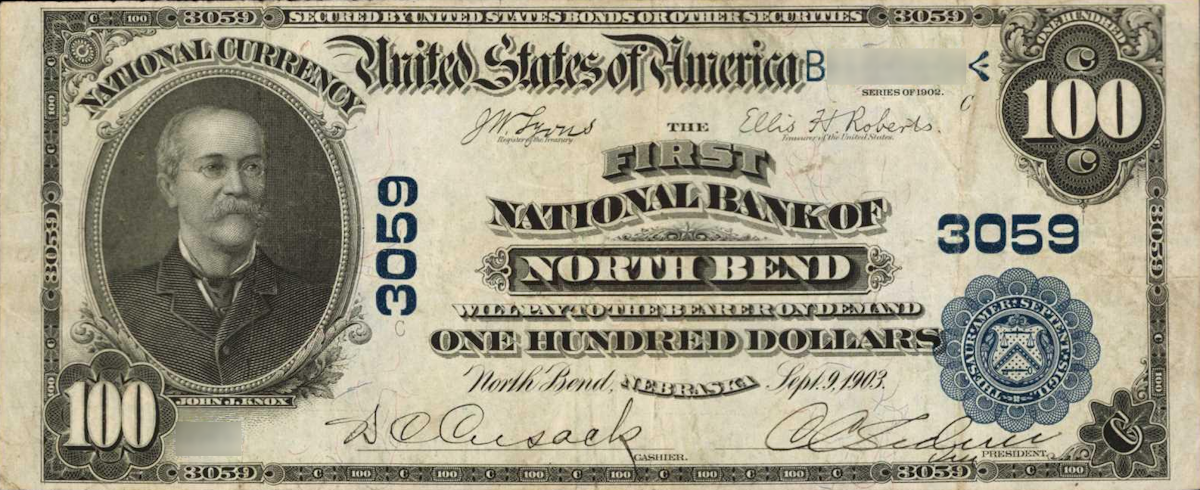 Examples of valuable currency from Nebraska