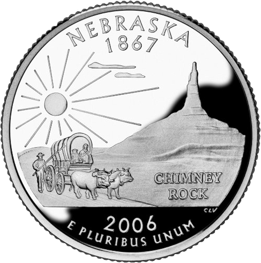 Nebraska state quarter reverse